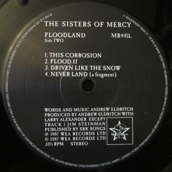 The Sisters Of Mercy : Floodland (LP, Album, RE)
