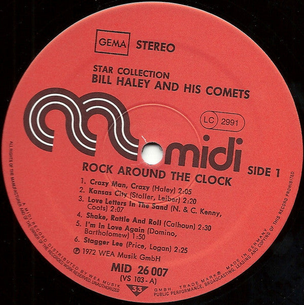 Bill Haley And His Comets : Rock Around The Clock (LP, Album, RE)