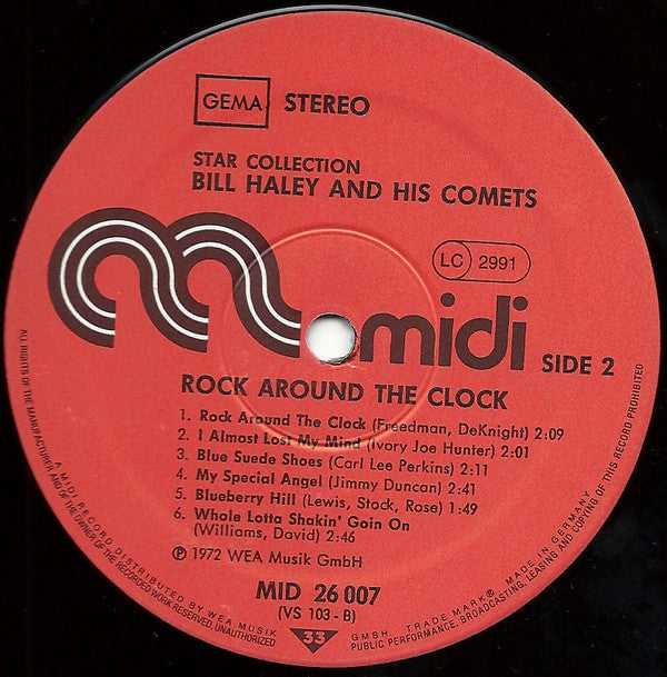 Bill Haley And His Comets : Rock Around The Clock (LP, Album, RE)
