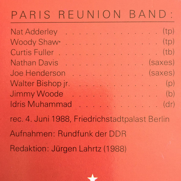 Paris Reunion Band : Jazz Bühne Berlin '88 (LP, Album)