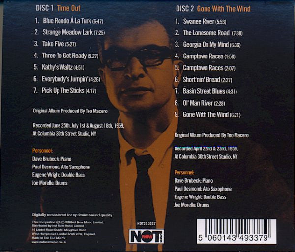 Dave Brubeck : Time Out (CD, Album, RE, RM + CD, Album, RE, RM + Comp)