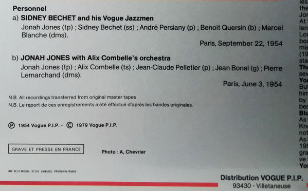 Jonah Jones : Jonah's Wail (LP, Comp)