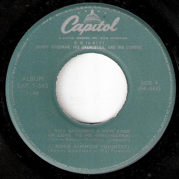 Benny Goodman : B.G. In Hi-Fi Part 1 (7", EP)