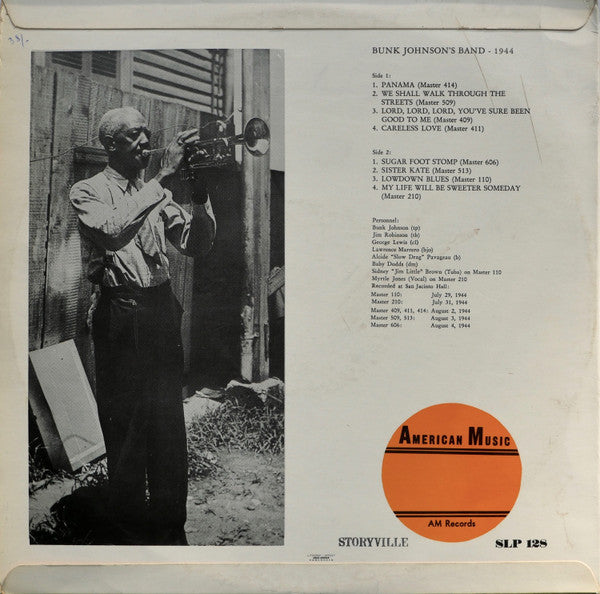 Bunk Johnson And His New Orleans Band With George Lewis (2) : 1944 (LP, Comp)
