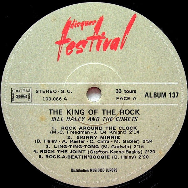 Bill Haley And His Comets : The King Of Rock!! (2xLP, Comp)