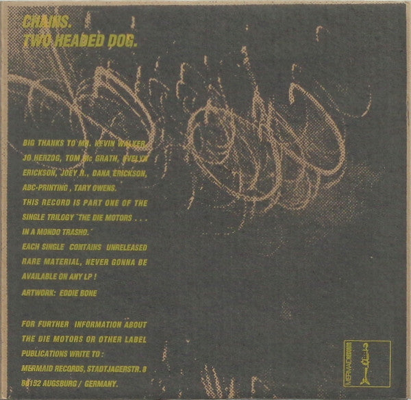 The Die Motors : In A Mondo Trasho. Part 1. (7", Ltd, Num, Yel)