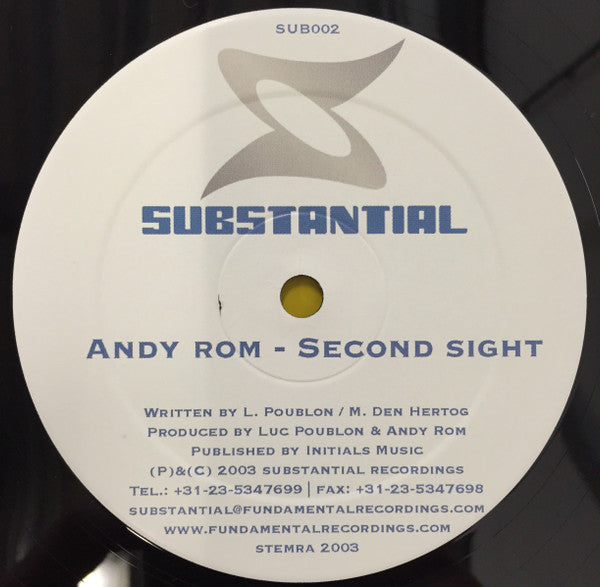 Andy Rom : Second Sight (12")