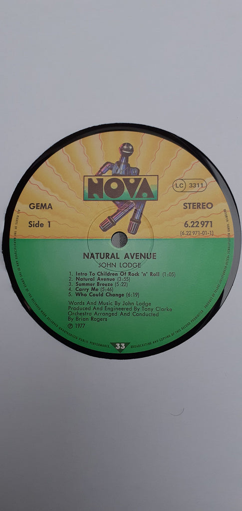 John Lodge : Natural Avenue (LP, Album, Gat)
