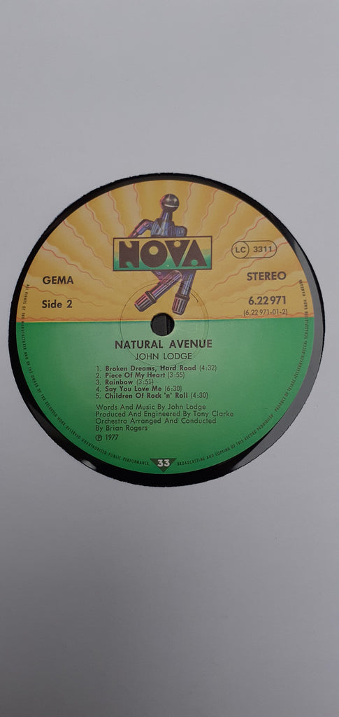 John Lodge : Natural Avenue (LP, Album, Gat)