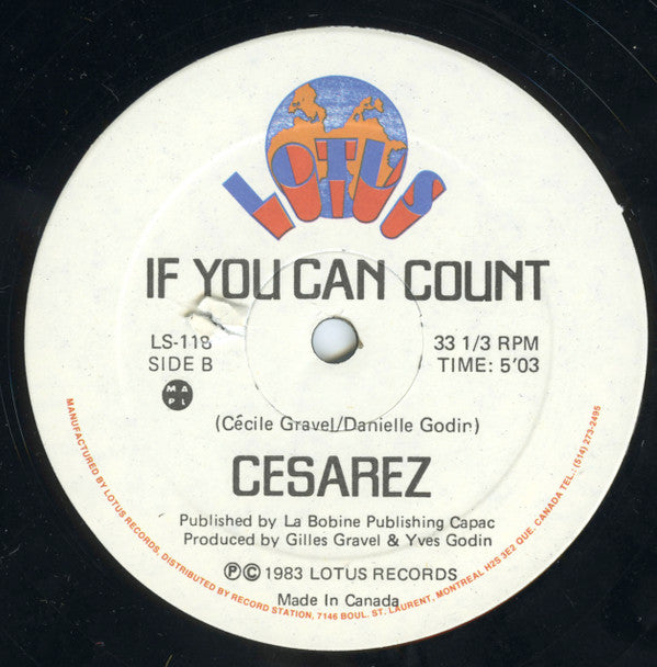 Cesarez : If You Can Count (12")