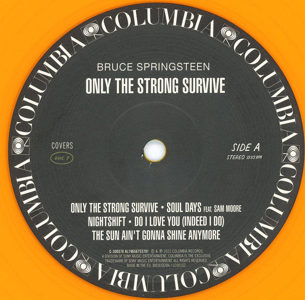 Bruce Springsteen : Only The Strong Survive (Covers Vol. 1) (LP + LP, S/Sided, Etch + Album, Ltd, Ora)