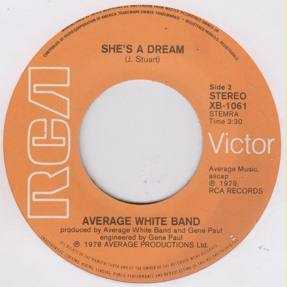 Average White Band : Atlantic Avenue (7", Single)