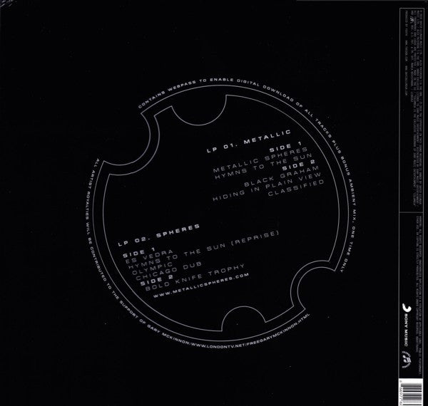 The Orb Featuring David Gilmour : Metallic Spheres (2xLP, Album, 180)