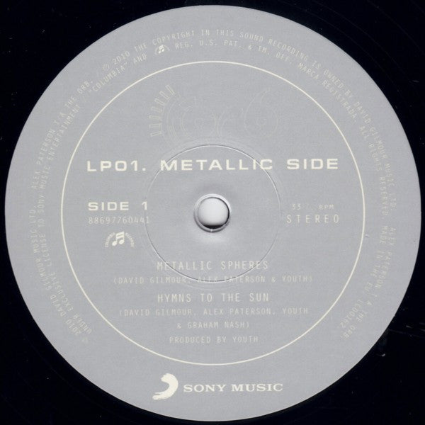 The Orb Featuring David Gilmour : Metallic Spheres (2xLP, Album, 180)