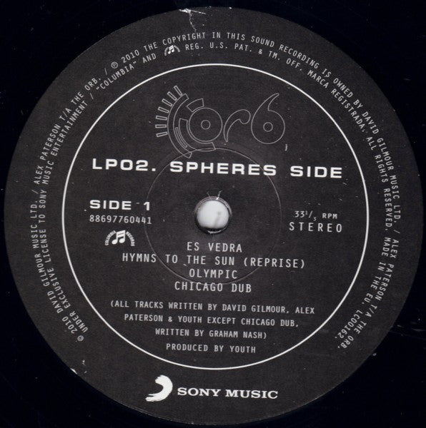 The Orb Featuring David Gilmour : Metallic Spheres (2xLP, Album, 180)