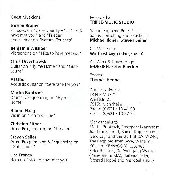 Peter Seiler : Klangoase (CD, Album)