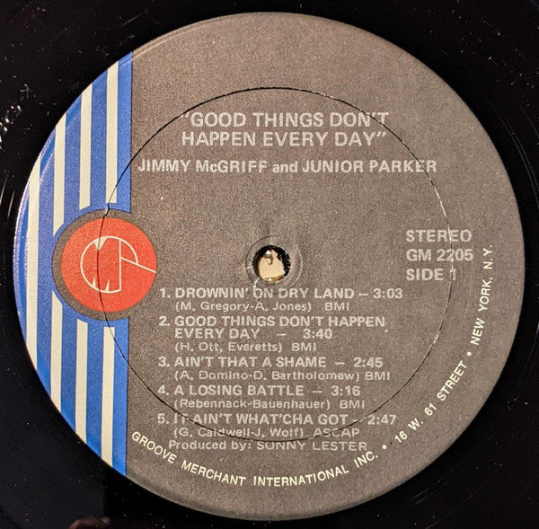 Jimmy McGriff & Little Junior Parker : Good Things Don't Happen Every Day (LP, RE)
