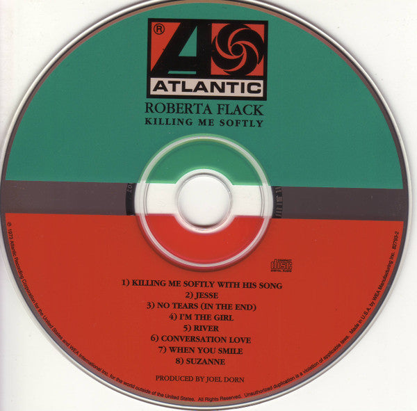 Roberta Flack : Killing Me Softly (CD, Album, RM)
