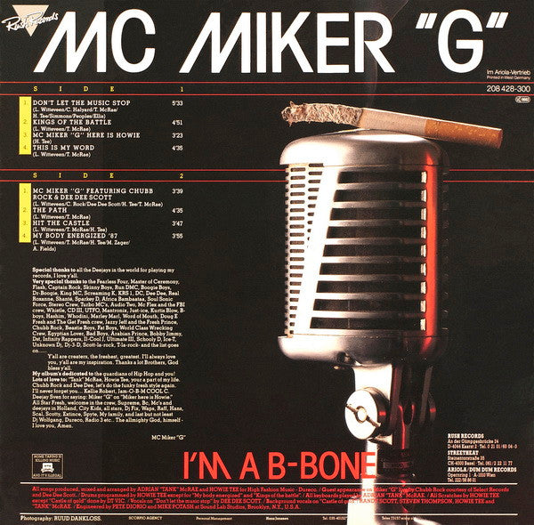 MC Miker G : I'm A B-Bone (LP, Album)