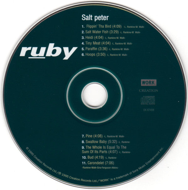 Ruby : Salt Peter (CD, Album, Son)