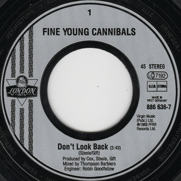 FYC* : Don't Look Back (7", Single)
