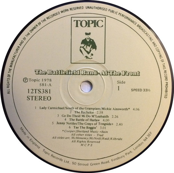 Battlefield Band : At The Front (LP, Album)