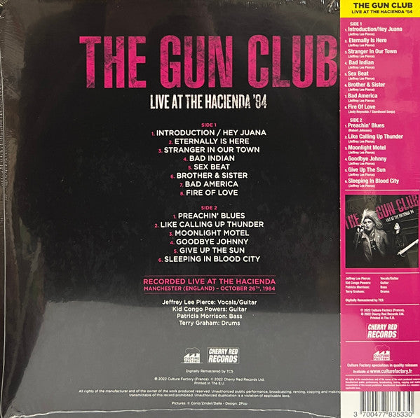 The Gun Club : Live At The Hacienda '84 (LP, RSD, Ltd, Red)
