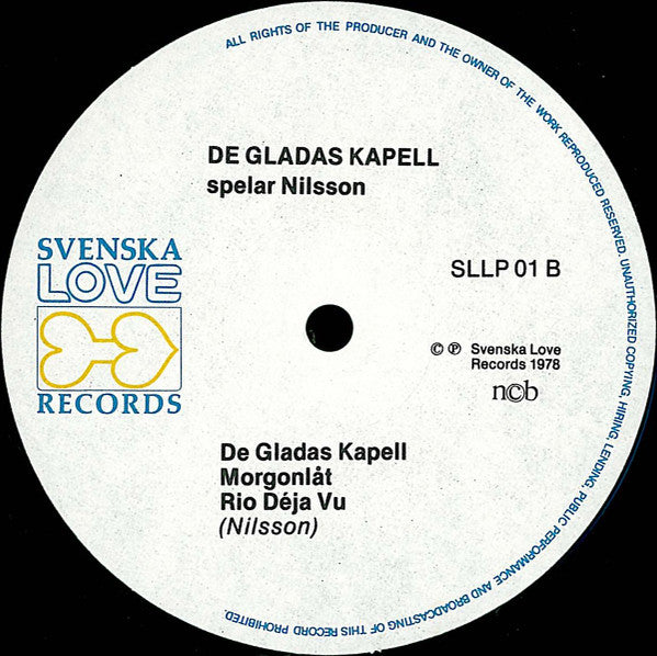 De Gladas Kapell : Spelar Nilsson (LP, Album)
