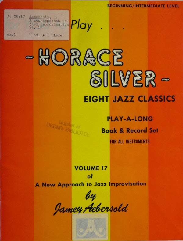 Jamey Aebersold : Horace Silver - Eight Jazz Classics (LP)