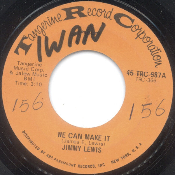 Jimmy Lewis : We Can Make It (7")