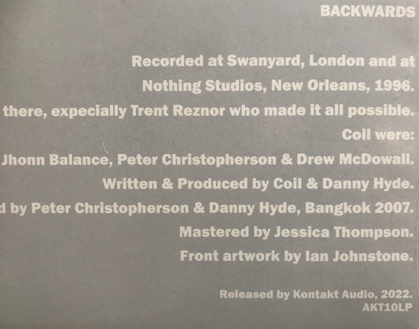 Coil : The New Backwards  (LP, Album, Ltd, Num, RE, Cle)