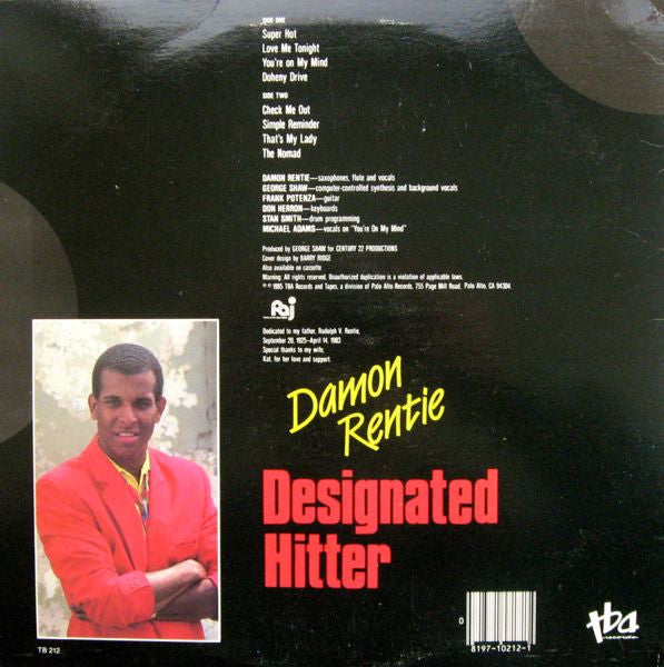 Damon Rentie : Designated Hitter (LP, Album)