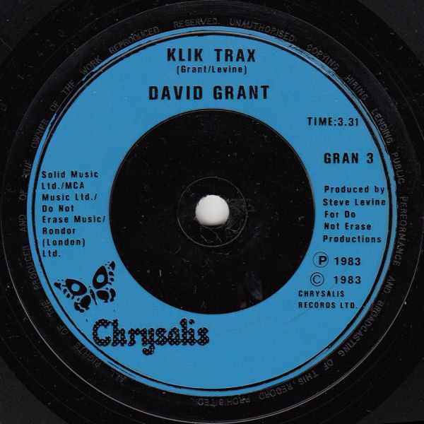 David Grant : Love Will Find A Way (7", Single, Gat)