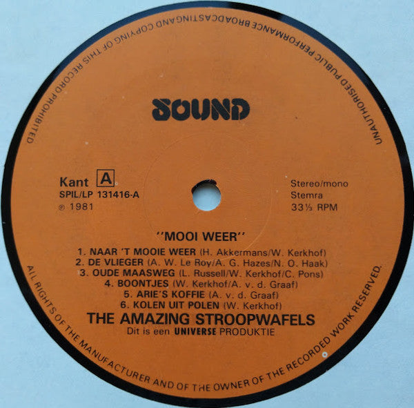 The Amazing Stroopwafels : Mooi Weer (LP, Album)