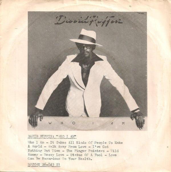 David Ruffin : Walk Away From Love (7", Single)