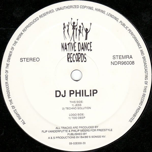 DJ Philip : Too Deep (12")