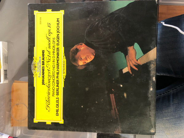 Johannes Brahms – Emil Gilels · Berliner Philharmoniker · Eugen Jochum : Klavierkonzert Nr. 1 d-moll Op. 15 (LP, Gat)