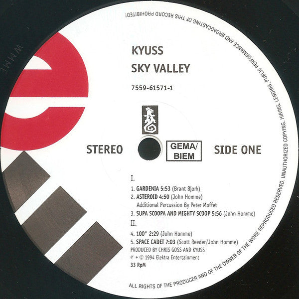 Kyuss : Welcome To Sky Valley (LP, Album, RE, RP, 180)