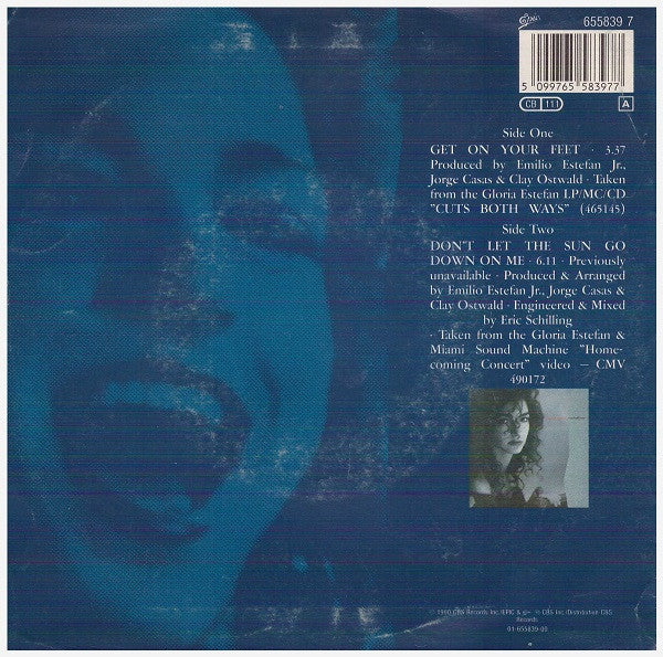 Gloria Estefan : Get On Your Feet (7", Single)