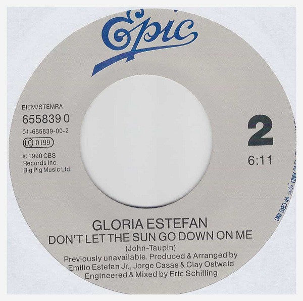 Gloria Estefan : Get On Your Feet (7", Single)