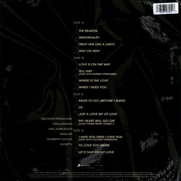 Céline Dion : Let's Talk About Love (2xLP, Album, Ltd, RE, Ora)