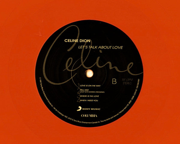 Céline Dion : Let's Talk About Love (2xLP, Album, Ltd, RE, Ora)