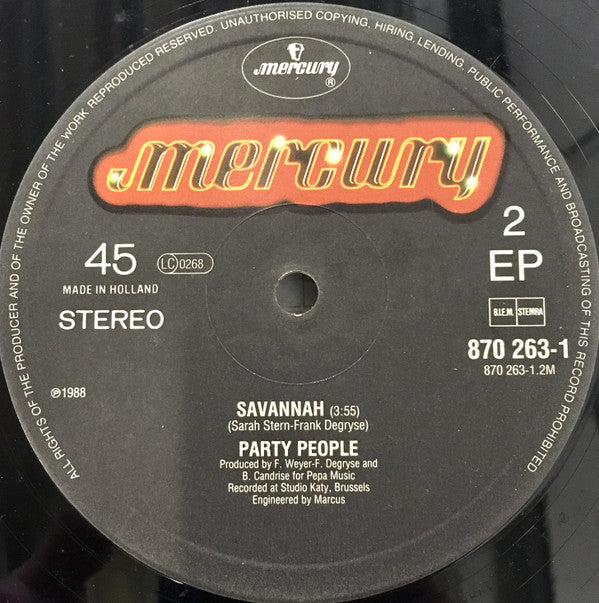 Party People (7) : Soul Party (Medley) (12")