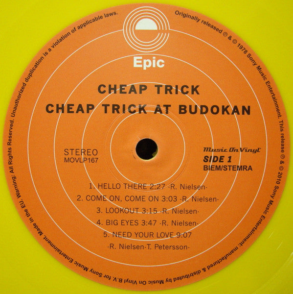 Cheap Trick : At Budokan (LP, Album, Ltd, RE, Yel)