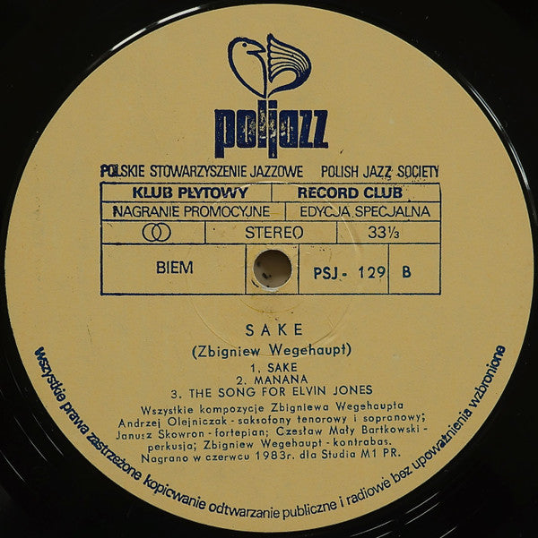 Zbigniew Wegehaupt : Sake (LP)