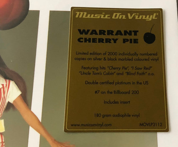 Warrant : Cherry Pie (LP, Album, Ltd, Num, RE, Sil)
