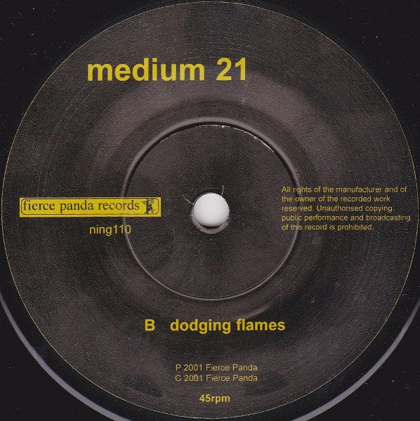 Medium 21 : Plans Aren't Enough (7", Single)