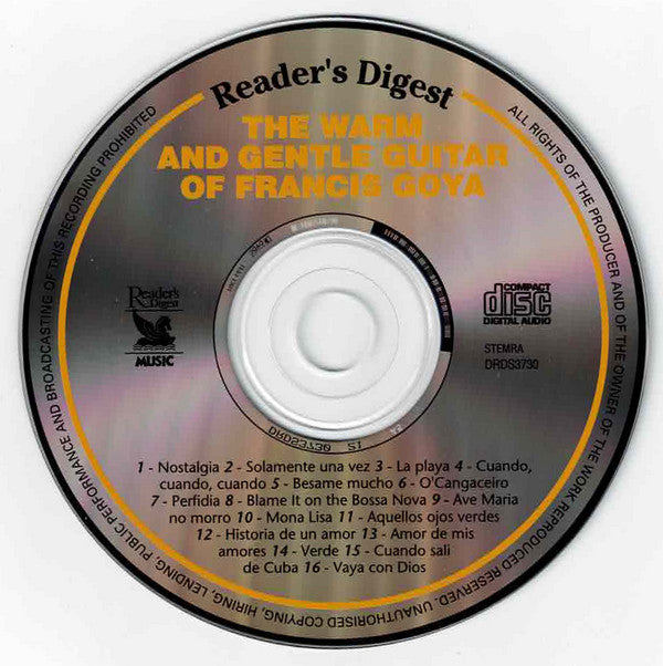 Francis Goya : The Warm And Gentle Guitar Of Francis Goya (CD, Comp)