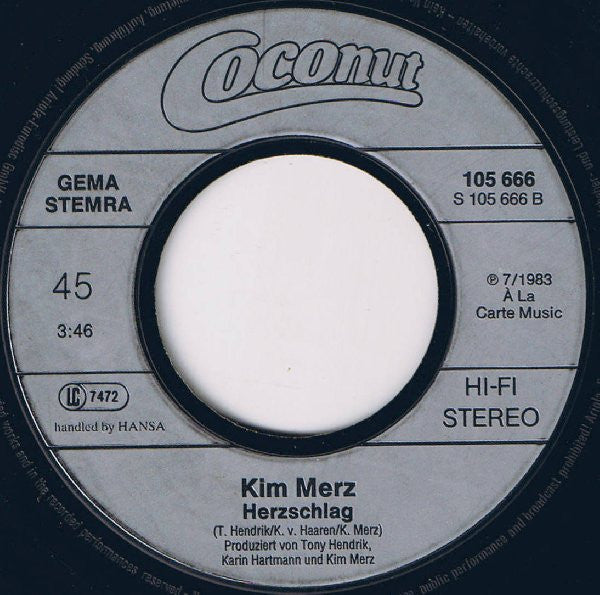 Kim Merz : Der Typ Neben Ihr (7", Single)