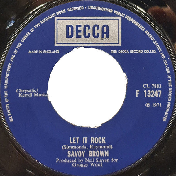 Savoy Brown : Tell Mama (7")